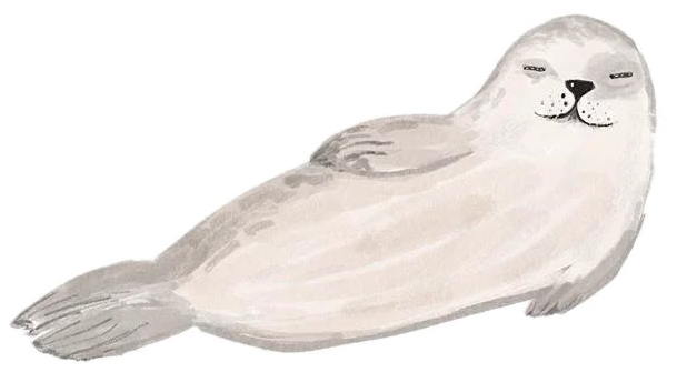 Watercolor seal